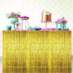 Glitter Bordskrt - Guld - 275 x 70 cm