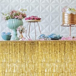 Glitter Bordskrt - Guld - 275 x 70 cm