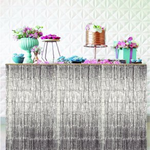 Glitter Bordskrt - Slv - 275 x 70 cm