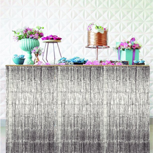 Glitter Bordskrt - Slv - 275 x 70 cm