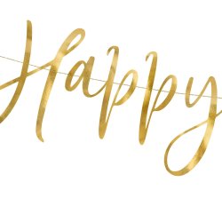 Banner - HAPPY NEW YEAR - Guld