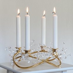 Gren med facet krystaller