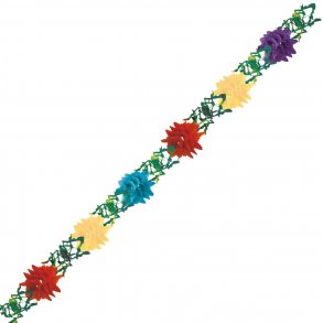 Guirlande med Hawaii-blomster - 4 meter