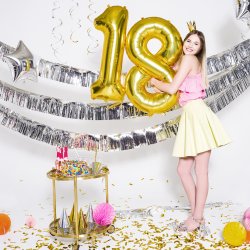 Glitter Guirlande - Slv - 4 meter