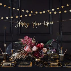 Guirlande - Stjerner - Guld