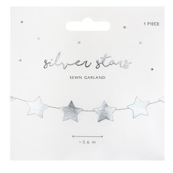 Guirlande - Stjerner - Slv