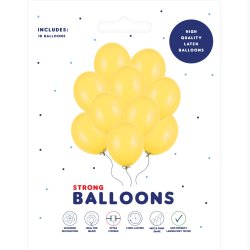 Ballon - Honning Gul - 10 stk.