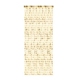Glitter Gardin - Guld - Juletrer - 90 x 245 cm