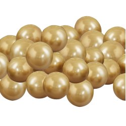 Balloner til ramme / Stativ - Guld Chrome - Mini - 40 stk.