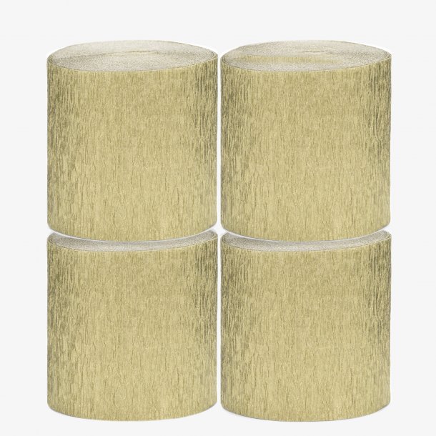 Crepebnd - Guld - 4 stk.