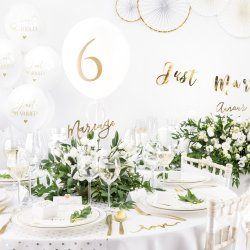 Bordlber - Organza - Vendbar med guld / slv prikker - 36 cm x 9 meter