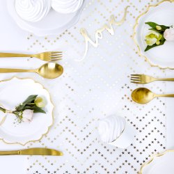 Bordlber - Guldstjerner - 36 cm x 9 meter