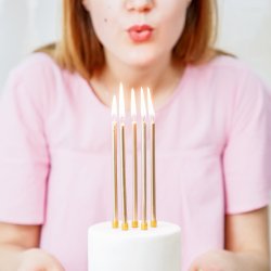 Kagelys - Guld - 12 stk.