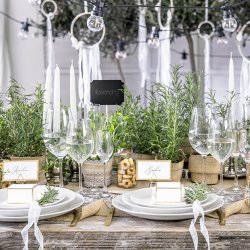 Bordkort med guldkant - 10 stk.