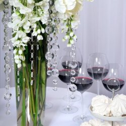 Krystal guirlande - 1 meter - =1,8/3 cm