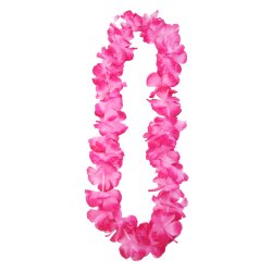 Hawaii blomster halskde - Pink - 1 meter