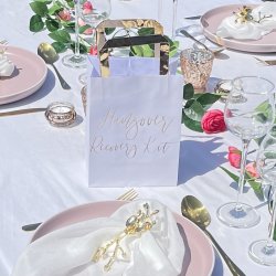 Hangover Recovery Kit pose - Hvid med guldskrift - 5 stk.