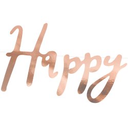 Banner - HAPPY BIRTHDAY - Rosaguld