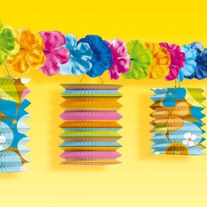 Lanterner p guirlande - Hawaii-style 