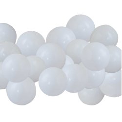 Balloner til ramme / Stativ - Hvid - Mini - 40 stk.