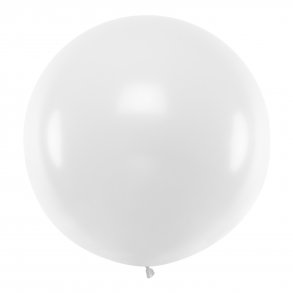 Ballon Jumbo - Hvid - 100 cm