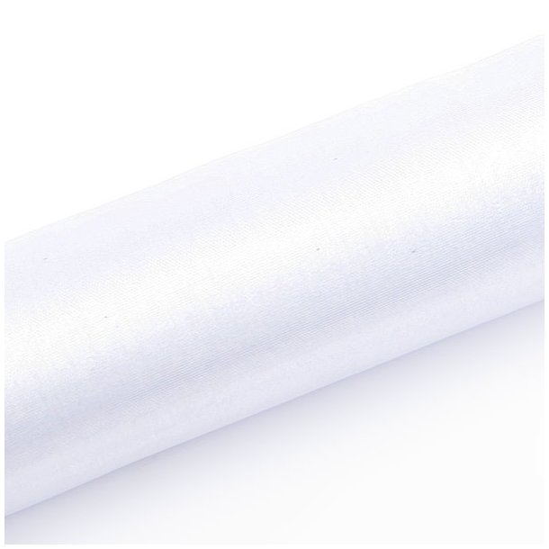 Bordlber - Hvid organza 16 cm x 9 meter