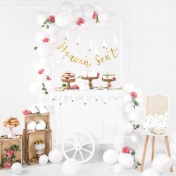 Ballon - Hvid - 10 stk.