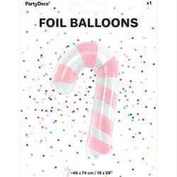 Folieballon - JULESTOK - Lyserd 82 cm