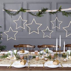 Servietter - Juletr med guldprint