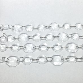 Krystal guirlande - 1 meter - =1,4/1,8 cm