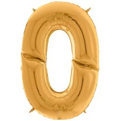 Folieballon XL - GULD - TAL 0 - 160 cm