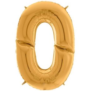 Folieballon XL - GULD - TAL 0 - 160 cm