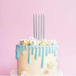 Kagelys - Slv - 12 stk.