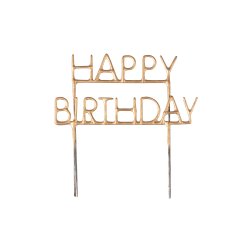 Cake topper - Stjernekaster - HAPPY BIRTHDAY