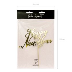 Cake topper - HAPPY NEW YEAR - Guld