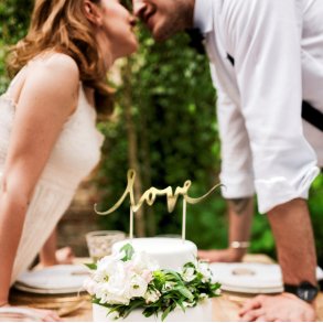 Cake topper - LOVE - Guld