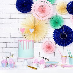 Cake toppers - LOVE - SWEET - YUM - Guld - 6 stk.