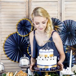 Cake toppers - LOVE - SWEET - YUM - Guld - 6 stk.