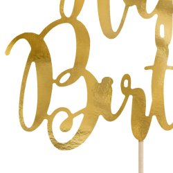 Cake topper - HAPPY BIRTHDAY - Guld