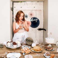 Cake toppers - LOVE - SWEET - YUM - Slv - 6 stk.