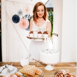 Cake toppers - LOVE - SWEET - YUM - Slv - 6 stk.