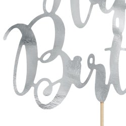 Cake topper - HAPPY BIRTHDAY - Slv