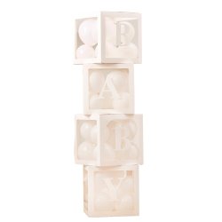 Pop-Up Klodser - BABY - 4 stk. med balloner