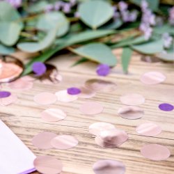 Konfetti - Cirkler - Rosaguld