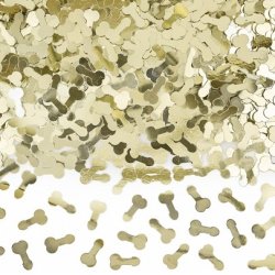 Konfetti - Penis - Guld