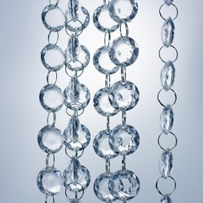 Krystal guirlande - 1 meter - =1,8 cm