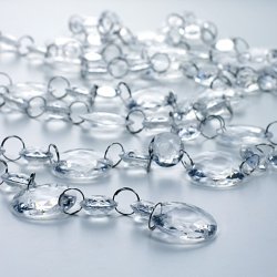 Krystal guirlande - 1 meter - =1,8/3 cm