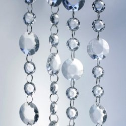 Krystal guirlande - 1 meter - =1,8/3 cm