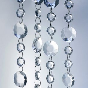 Krystal guirlande - 1 meter - =1,8/3 cm