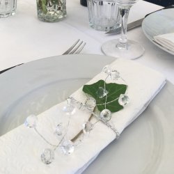 Gren med facet krystaller